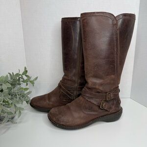 UGG Dark Brown Leather Tall Boots